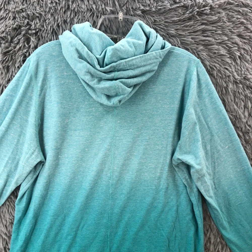 Nike Jacket Womens XL Blue Ombre Lightweight Blue Full Zip Hoodie Pockets